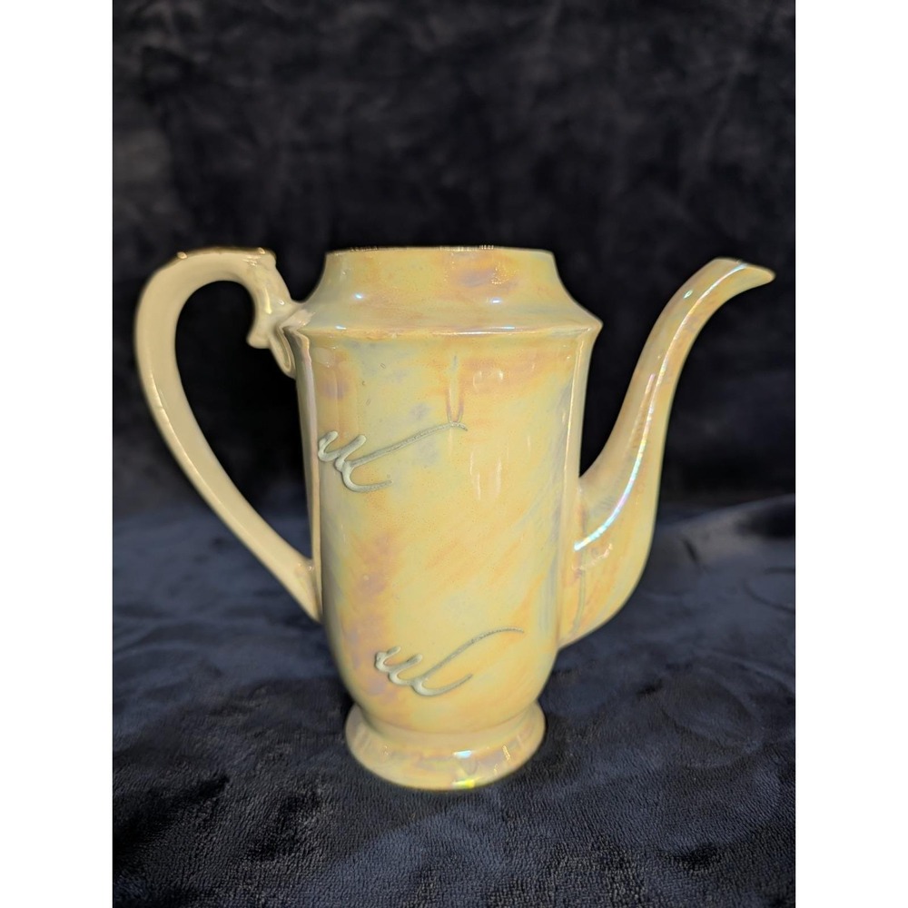 Japanese Iridescent 17pc Tea Set Dragonware Lusterware Moriage Geisha Lithophane - Picture 14 of 16